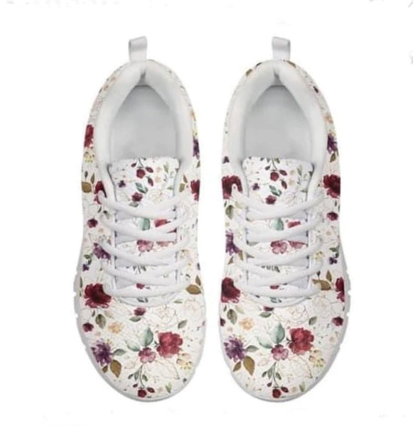 Water Color Flowers CLASSIC WALKING SHOES **REQUEST A PREORDER INVOICE**