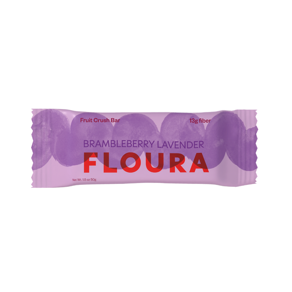 Floura - High Fiber Fruit Crush Bar: Brambleberry Lavender