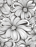 Mystical Monkey Toes - Beautiful Flower Coloring Sheets With Stackable Crayon