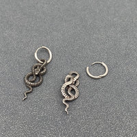 Mio Queena - Coiled Python Snake Huggie Earrings