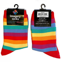 Imagery Socks - Rainbow Stripe Adult Socks