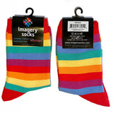 Imagery Socks - Rainbow Stripe Adult Socks
