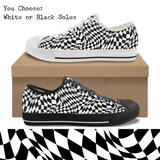 Abstract Diamonds CANVAS LOW TOP SHOES **REQUEST A PREORDER INVOICE**