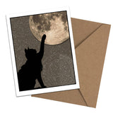 Brainmeats Atelier - Feline Familiars – Boxed Black Cat Moon Notecard Set