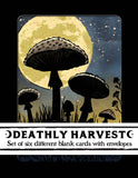 Brainmeats Atelier - Deathly Harvest – Set of Six Poisonous Mushroom Note Cards