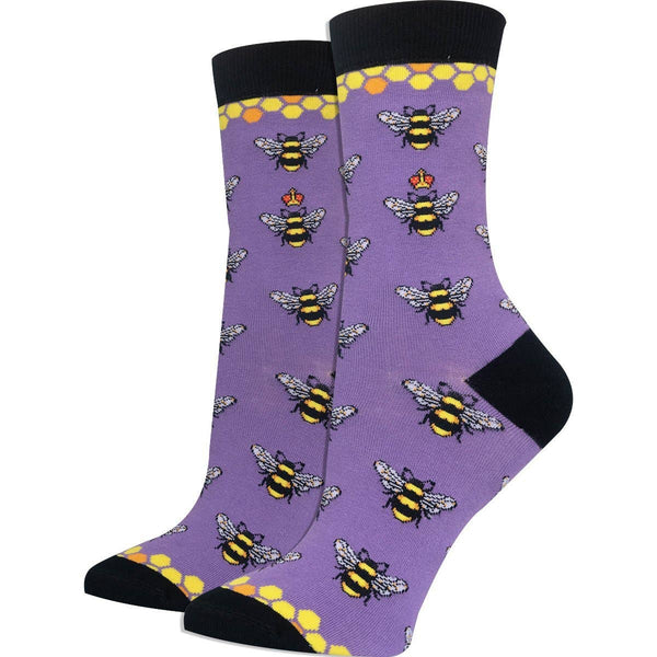 Imagery Socks - Purple Bee Adult Socks