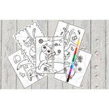 Mystical Monkey Toes - Funny Stripper Cat Adult Coloring Sheets With Stackable Crayon