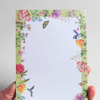 Alla Dickson Art -  Bohemian Butterfly Wildflower Notepad