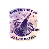 Juju and Moxie - Razzle Dazzle Raccoon Vinyl Sticker