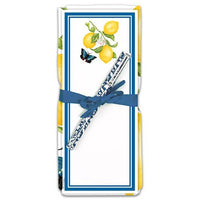 Alice's Cottage - Flour Sack Towel & Magnetic Note Pad Set: Lemons