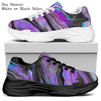 Purple Marble CANVAS HIGH TOP SHOES **REQUEST A PREORDER INVOICE**