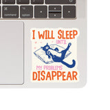 Juju and Moxie - Sleepy Problems Cat Vinyl Sticker