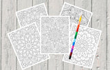 Mystical Monkey Toes - Mandala Coloring Sheets With Stackable Crayon