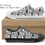 Happy Skeletons CANVAS LOW TOP SHOES **REQUEST A PREORDER INVOICE**