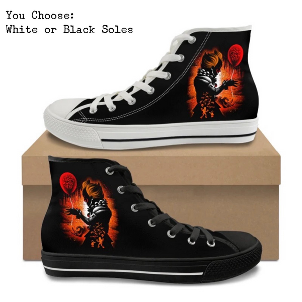 We All Float Kitty Kicks™️ CANVAS HIGH TOP SHOES **REQUEST A PREORDER INVOICE** ($5 deposit will be applied to your full invoice)