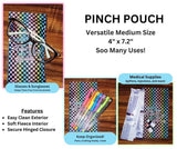 Pinch Pouch 3-Piece Set: Denim Apples