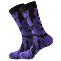 Sock Panda - Purple Bat Adult Socks (2 Sizes)