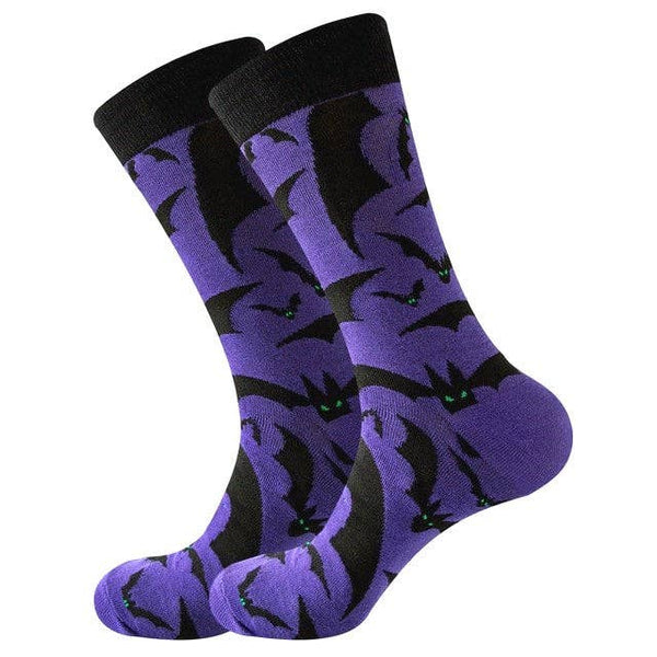 Sock Panda - Purple Bat Adult Socks (2 Sizes)