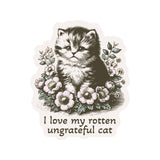 Juju and Moxie - My Rotten Cat Vinyl Sticker