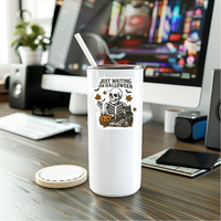 Mystical Monkey Toes - Waiting For Halloween Skeleton Vinyl Sticker
