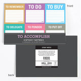 Hachette Book Group - Sticky Notes Packet: To Accomplish