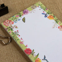 Alla Dickson Art -  Bohemian Butterfly Wildflower Notepad
