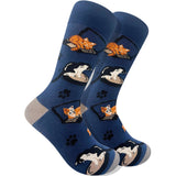 Imagery Socks - Blue Cat Adult Socks (Size Large)
