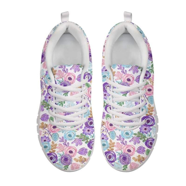 Watercolor Roses Kitty Kicks™️ CLASSIC WALKING SHOES **REQUEST A PREORDER INVOICE** ($5 deposit will be applied to your full invoice)