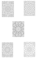 Mystical Monkey Toes - Mandala Coloring Sheets With Stackable Crayon