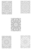 Mystical Monkey Toes - Mandala Coloring Sheets With Stackable Crayon