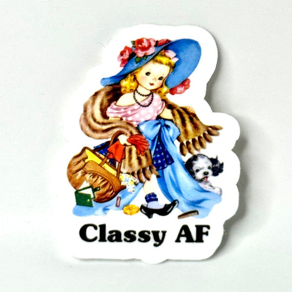 Lemonsgrace Designs - "Classy AF" Sticker MINI SIZE