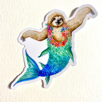 Aquabun - Sloth Mermaid Sticker