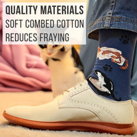 Imagery Socks - Blue Cat Adult Socks (Size Large)