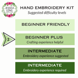 Jessica Long Embroidery - Smiling Sloth Embroidery Kit