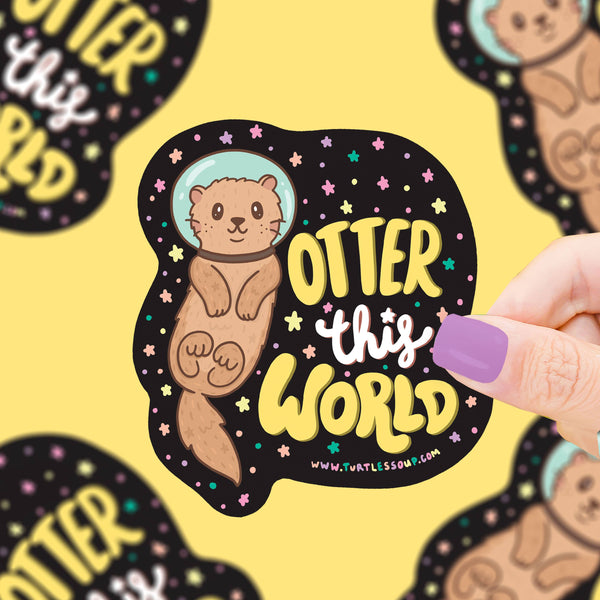 Turtle's Soup - Otter This World Vinyl Sticker