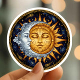Mystical Monkey Toes - Opulent Sun and Moon Sticker