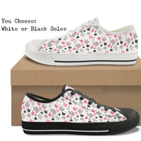 Kitty Heads CANVAS LOW TOP SHOES **REQUEST A PREORDER INVOICE**