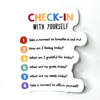 Lemonsgrace Designs - "Check In with Yourself" Mental Health Sticker