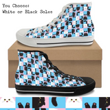Box Kitties CANVAS HIGH TOP SHOES **REQUEST A PREORDER INVOICE**
