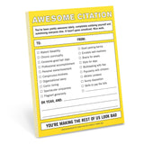 Hachette Book Group - Nifty Note Pad: AWESOME CITATION