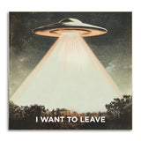 Bad Betty Greeting Co. - Sticky Note Pad: “I Want to Leave” UFO Alien