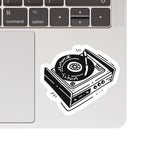 Juju and Moxie - Vinyl Junkie Record Player Vinyl Sticker