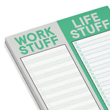 Hachette Book Group - Perforated Note Pad: Work Stuff / Life Stuff