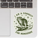 Juju and Moxie - Nonsense Cat Vinyl Sticker