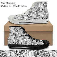 Sketch Princess CANVAS HIGH TOP SHOES **REQUEST A PREORDER INVOICE**