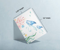 Twigs Paper - Ocean Animals Greeting Card Set