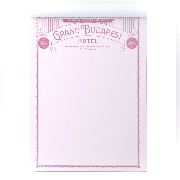 Herb Lester Associates - Fictional Hotel Notepads (Set of 3): Grand Budapest Hotel