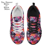Water Color Lilies CLASSIC WALKING SHOES **REQUEST A PREORDER INVOICE**