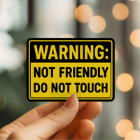 Mystical Monkey Toes - “Do Not Touch” Vinyl Sticker