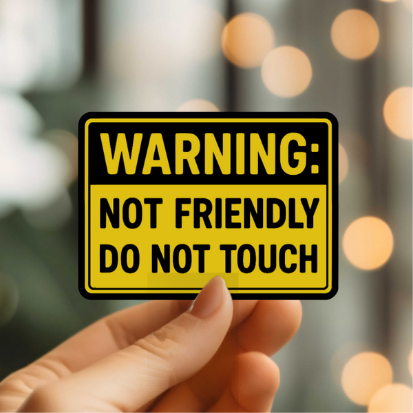 Mystical Monkey Toes - “Do Not Touch” Vinyl Sticker
